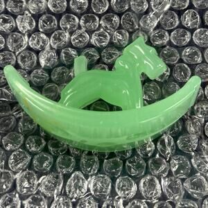Houze Glass Jadeite Scottie Dog Rocker Ink Blotter